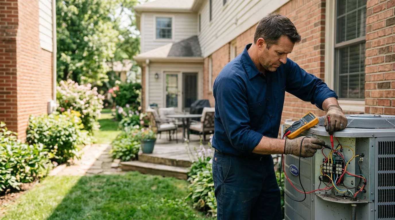 HVAC technician working near Globe, AZ